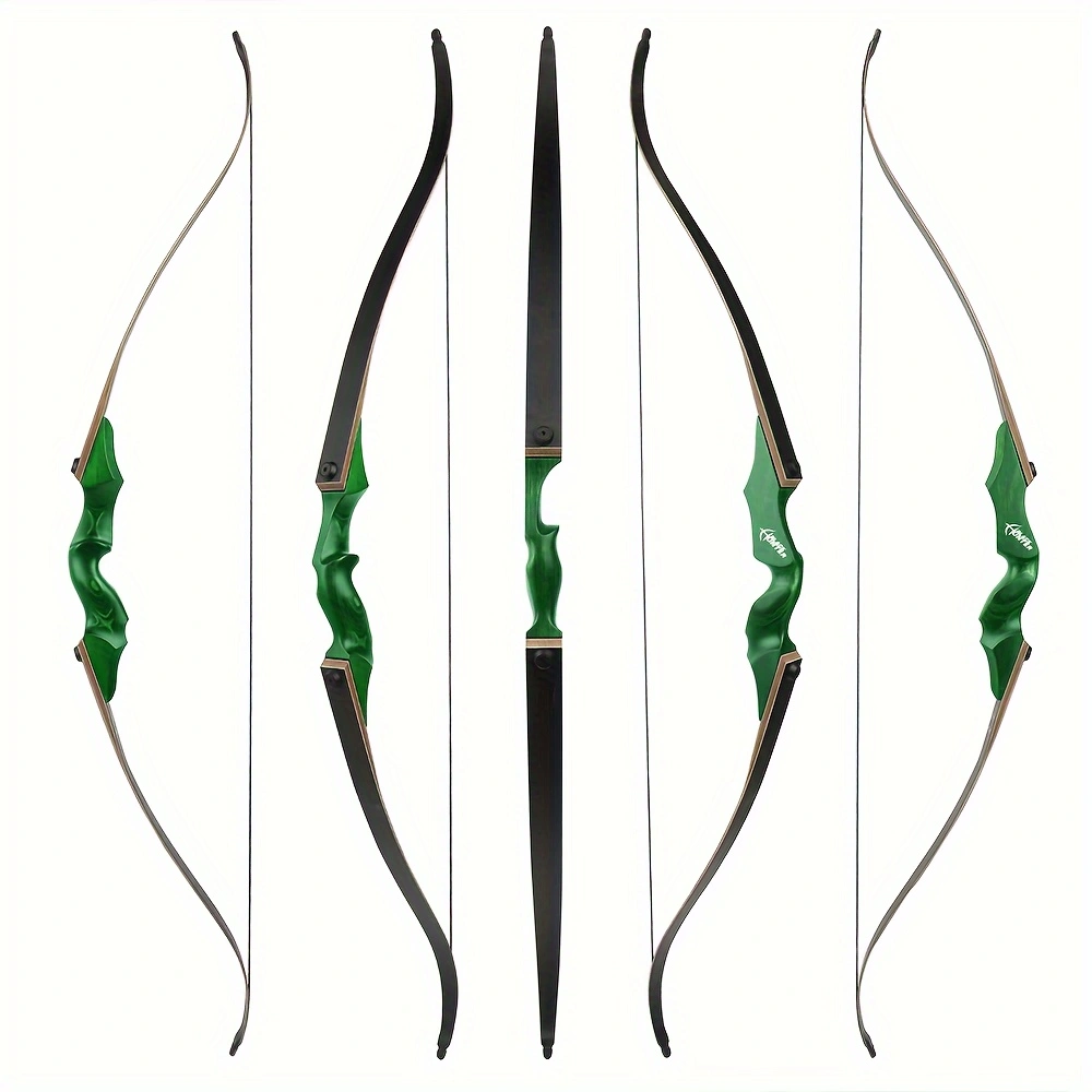 Lingyun 60 inch Reverse Bow Archery 40-60lbs Four Limbs Outdoor Wooden Archery Beauty Hunting Bow Archery Set